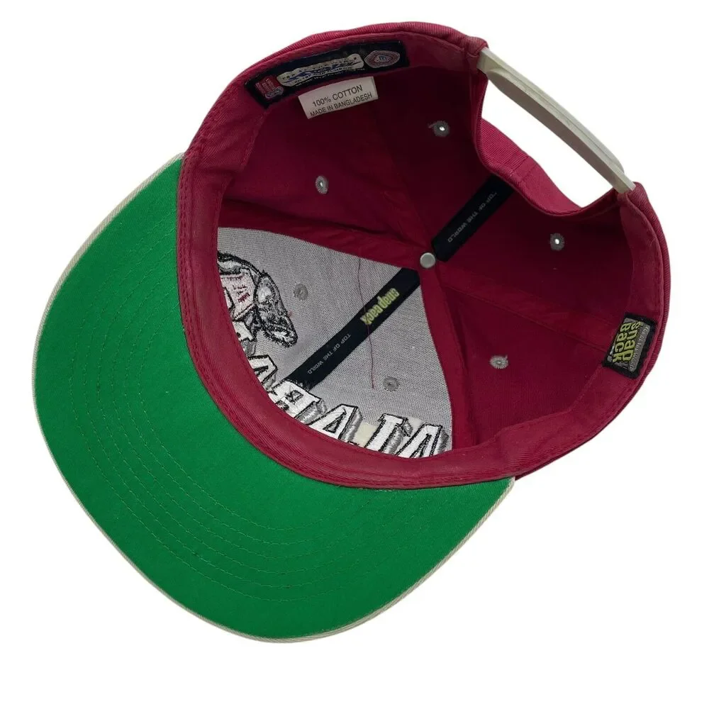 Alabama Crimson Tide Spellout Elephant Top Of the World Snapback Hat Cap